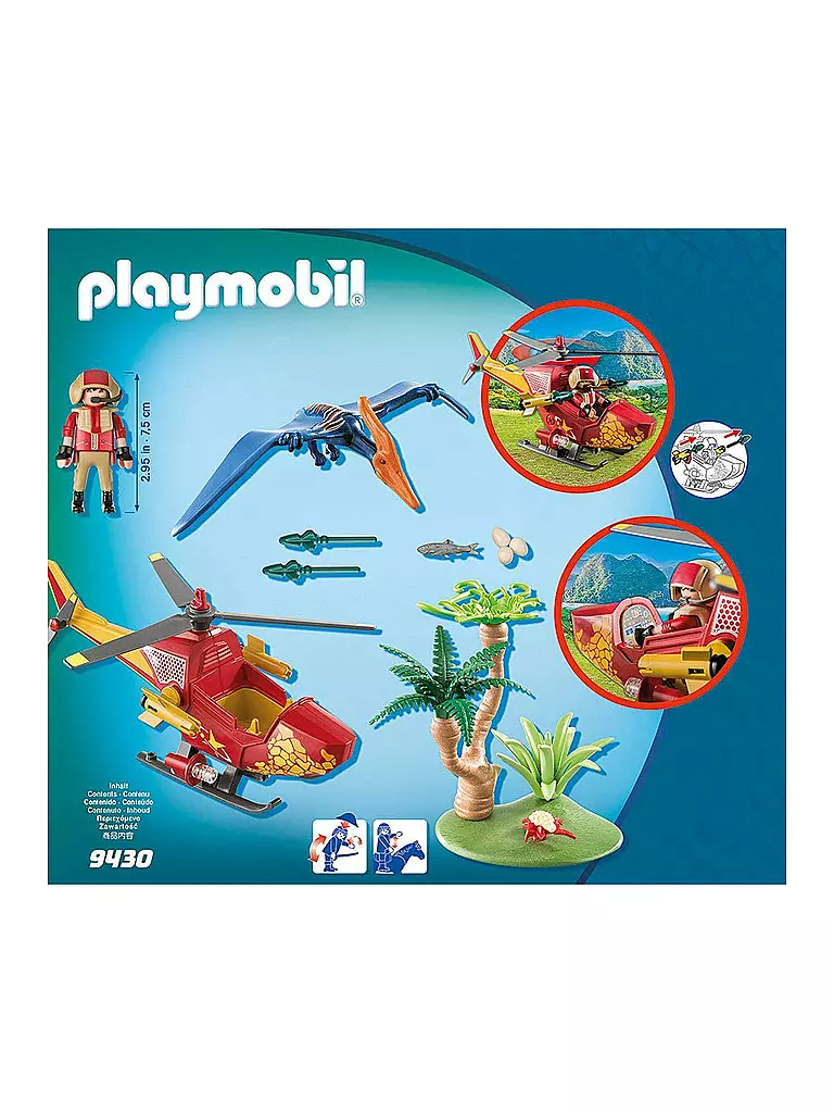 PLAYMOBIL | Helikopter mit Flugsaurier 9430 | keine Farbe