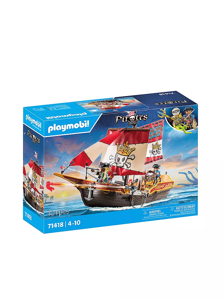 PLAYMOBIL | Kleines Piratenschiff 71418 | keine Farbe