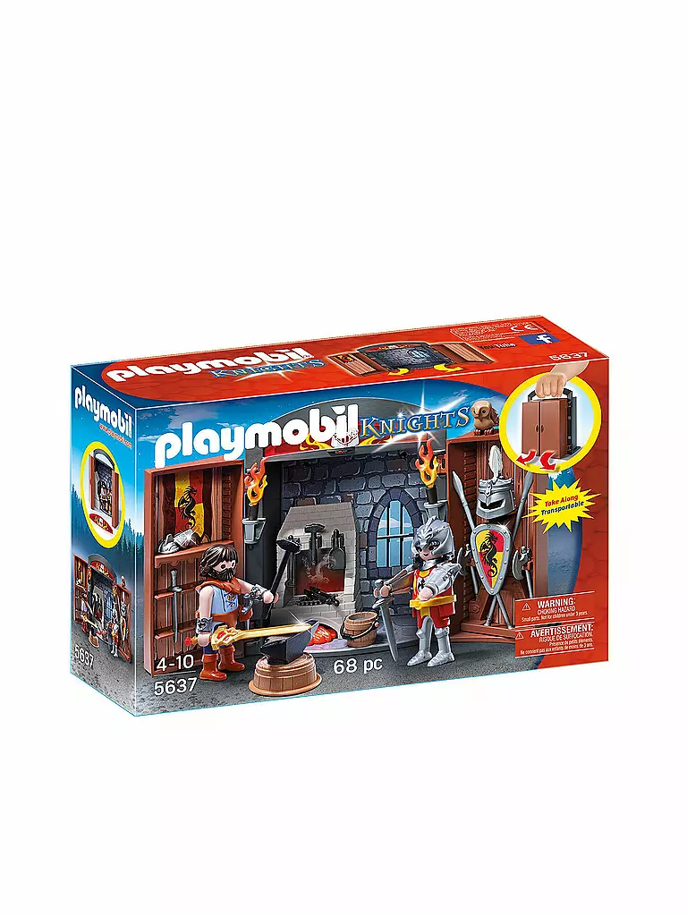 PLAYMOBIL | Knights - Aufklapp-Spiel Box -  Ritterschmiede 5637 | 