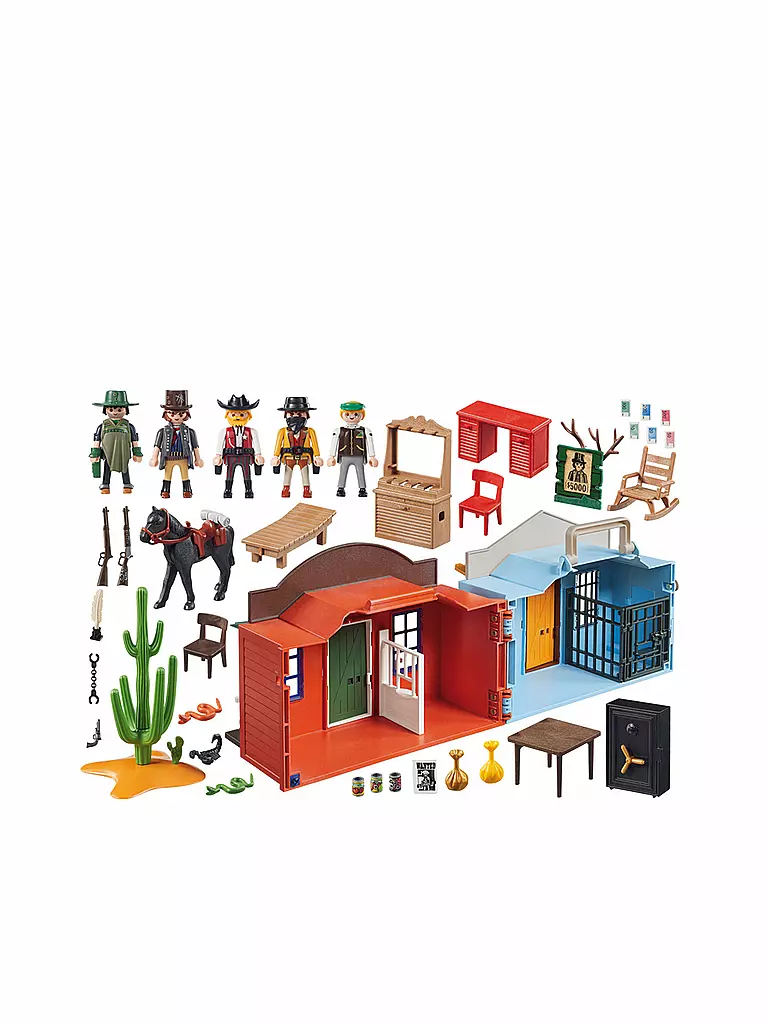 PLAYMOBIL | Mitnehm-Westerncity  70012 | transparent