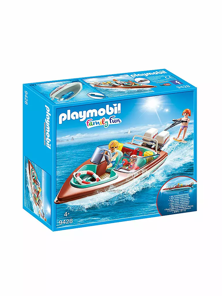 PLAYMOBIL | Motorboot mit Unterwassermotor 9428 | transparent