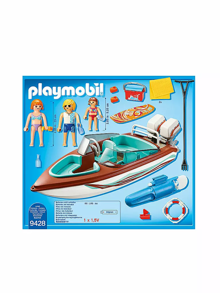 PLAYMOBIL | Motorboot mit Unterwassermotor 9428 | transparent