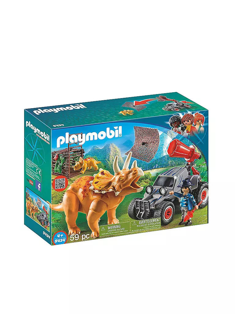 PLAYMOBIL | Offroad mit Dino-Fangnetz 9434 | transparent