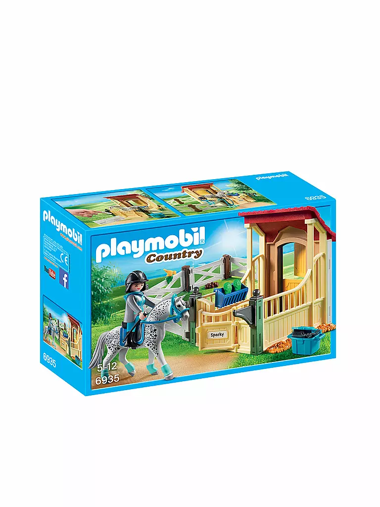 PLAYMOBIL | Pferdebox Appaloosa 6935 | transparent