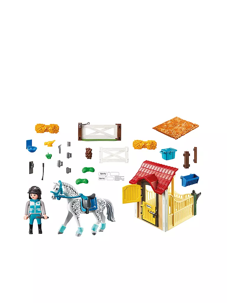 PLAYMOBIL | Pferdebox Appaloosa 6935 | transparent