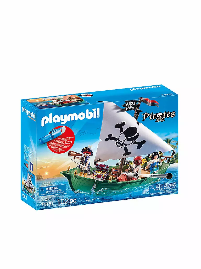 PLAYMOBIL | Piratenschiff 70151 | blau