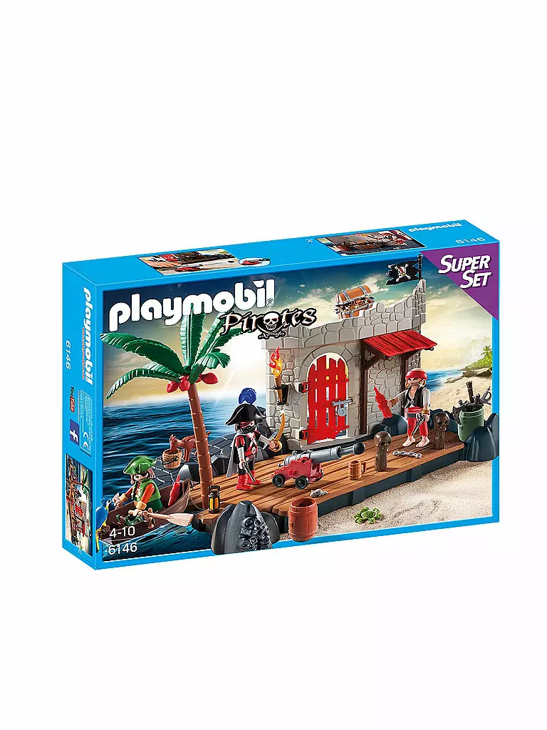 PLAYMOBIL | Pirates - Super-Set Piratenfestung 6146 | transparent