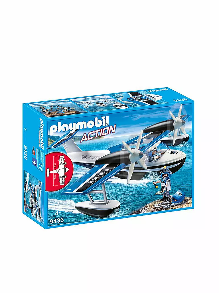 PLAYMOBIL | Polizei Wasserflugzeuge 9436 | transparent