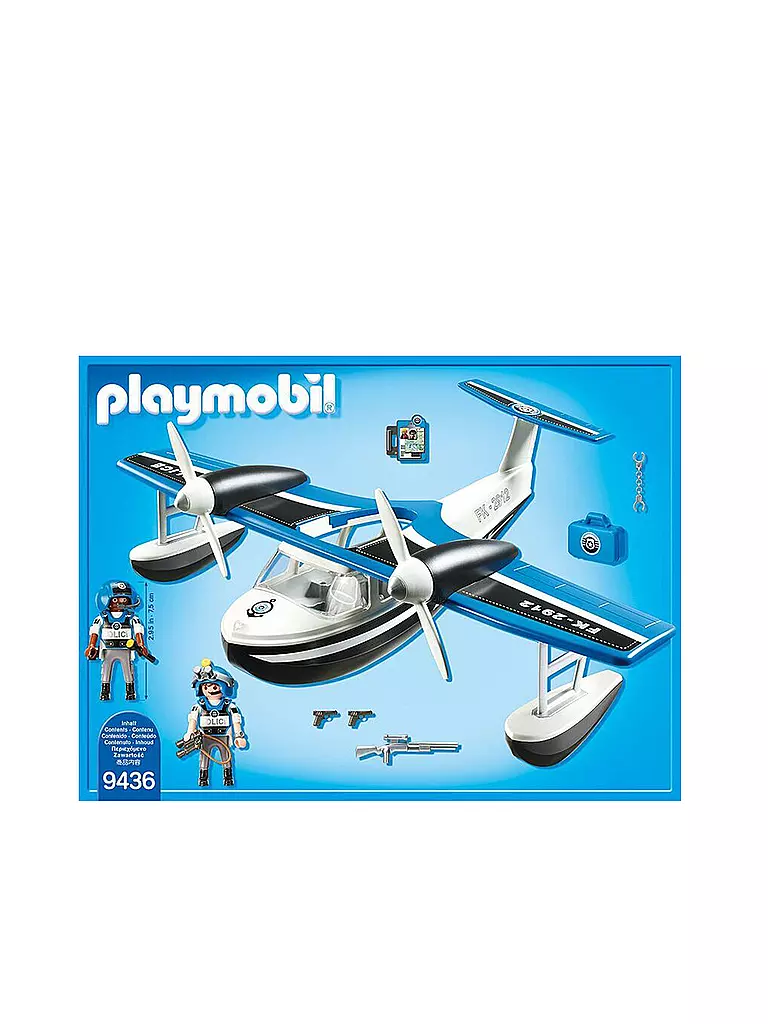 PLAYMOBIL | Polizei Wasserflugzeuge 9436 | transparent