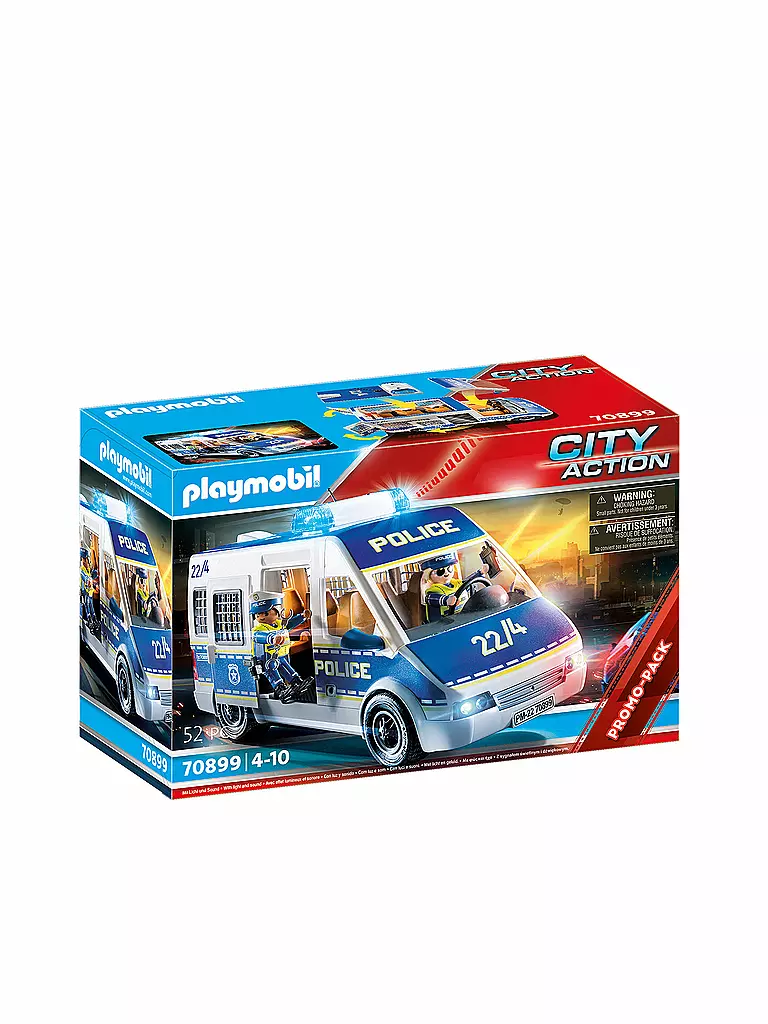 PLAYMOBIL | Polizei-Mannschaftswagen mit Licht und Sound 70899 | keine Farbe