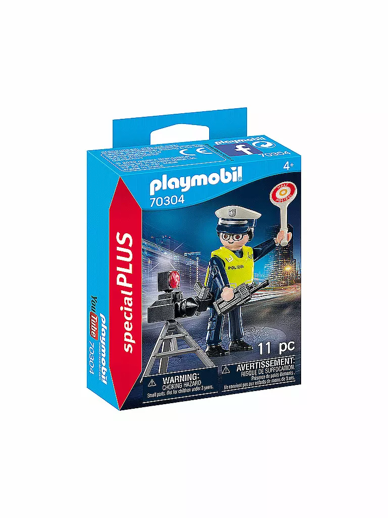 PLAYMOBIL | Polizist mit Radarfalle 70304 | keine Farbe