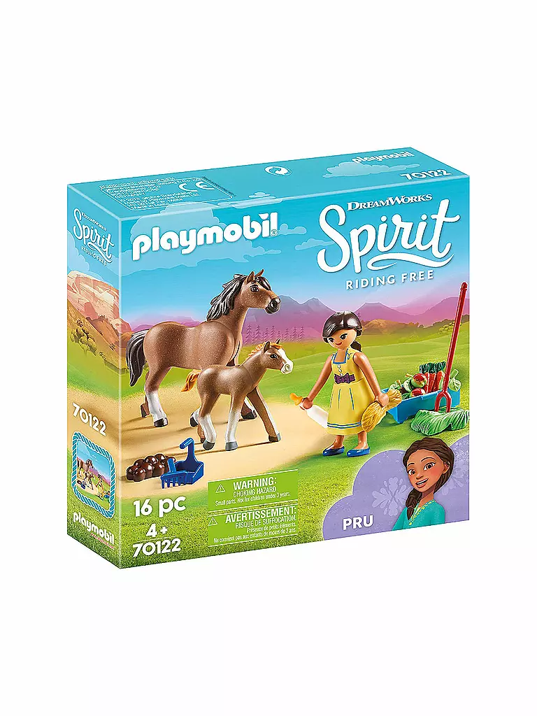 PLAYMOBIL | Pru mit Pferd und Fohlen 70122 | blau