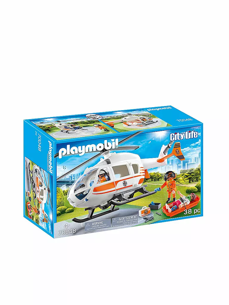 PLAYMOBIL | Rettungshelikopter 70048 | blau