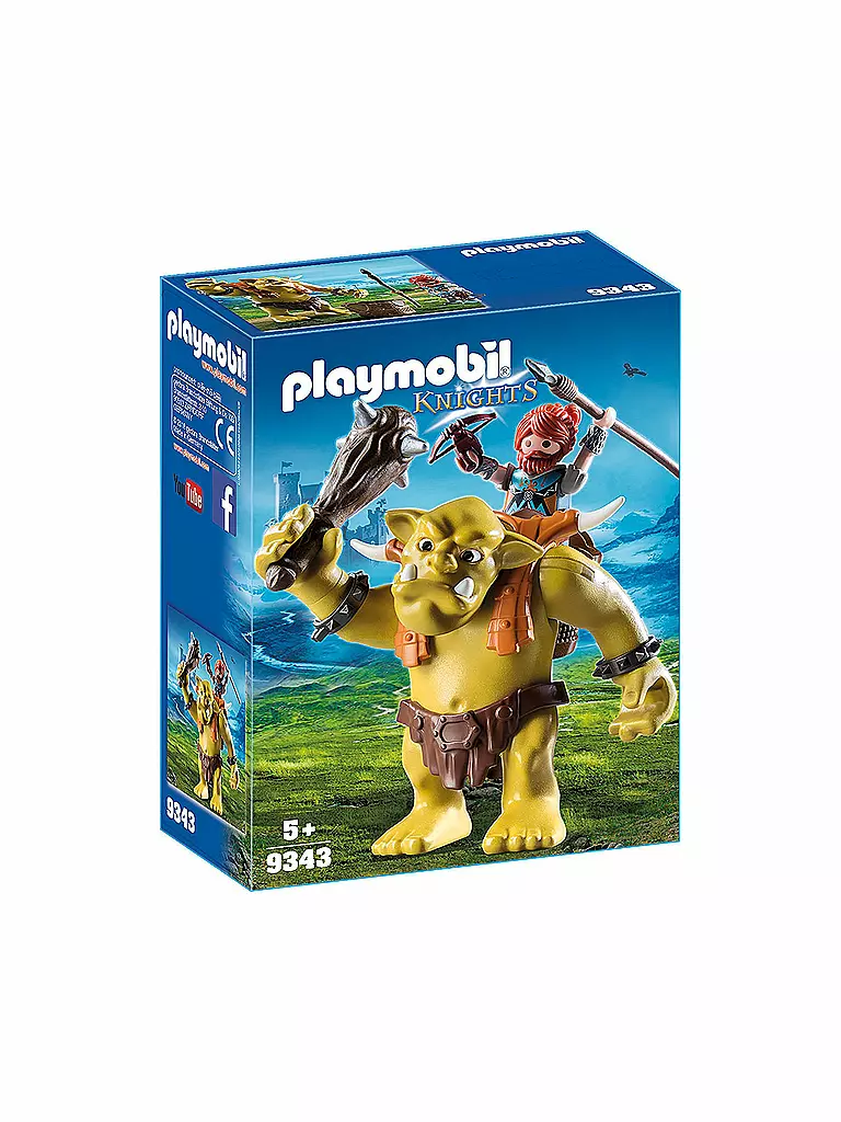 PLAYMOBIL | Riesentroll mit Zwergenrucksack 9343 | transparent