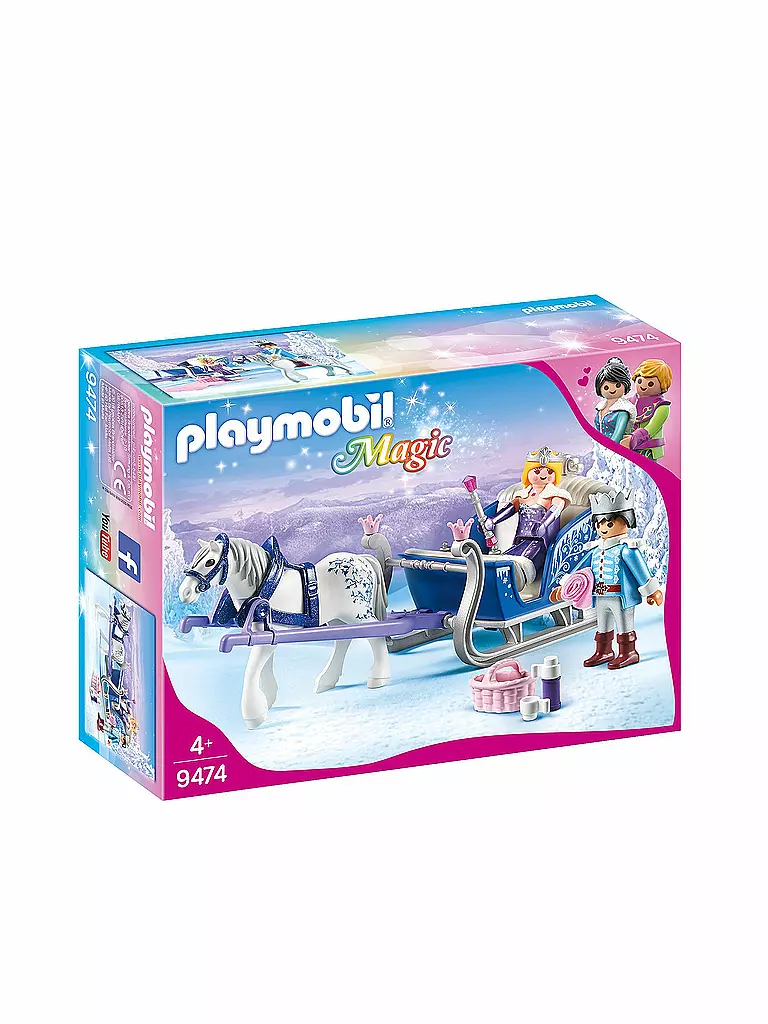 PLAYMOBIL | Schlitten mit Königspaar 9474 | transparent