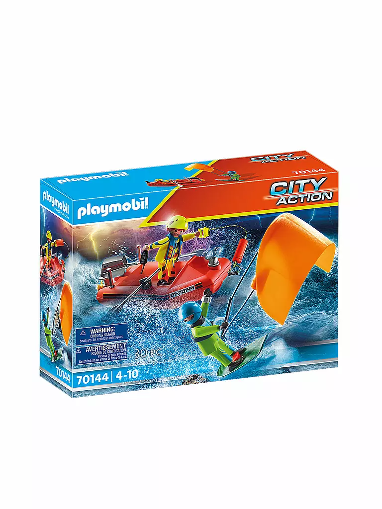 PLAYMOBIL | Seenot: Kitesurfer-Rettung mit Boot 70144 | keine Farbe