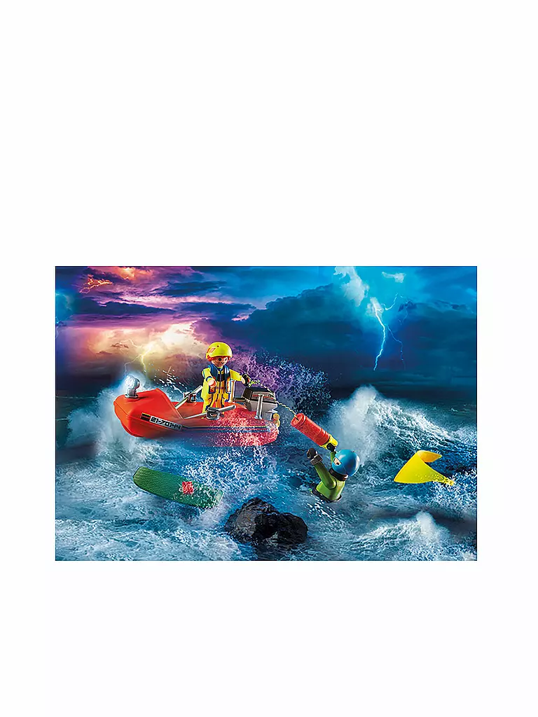 PLAYMOBIL | Seenot: Kitesurfer-Rettung mit Boot 70144 | keine Farbe