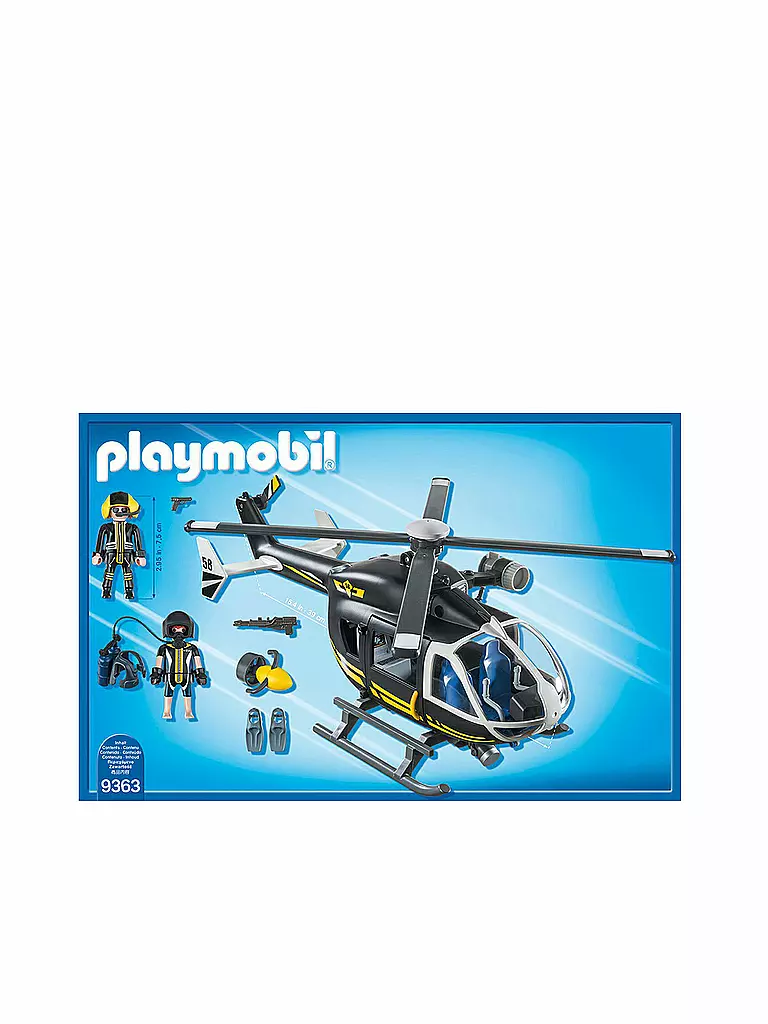 PLAYMOBIL | SEK Helikopter 9363 | transparent