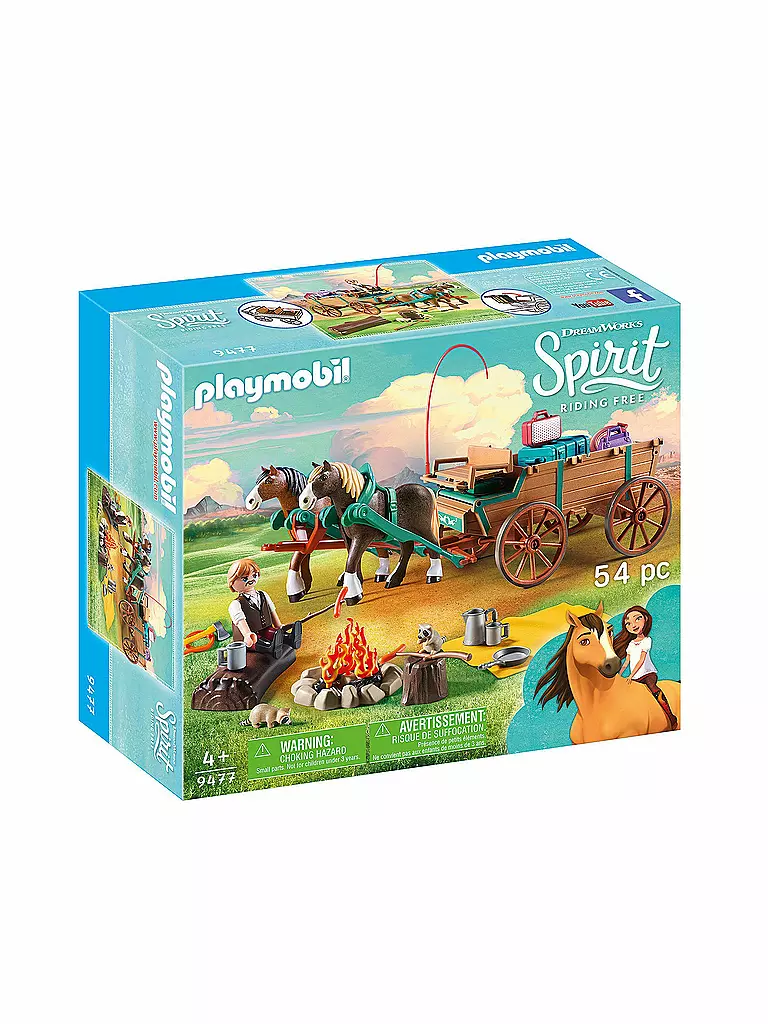 PLAYMOBIL | Spirit - Vater Jim mit Kutsche 9477 | keine Farbe