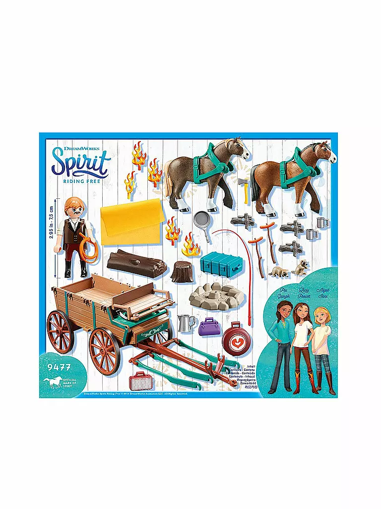 PLAYMOBIL | Spirit - Vater Jim mit Kutsche 9477 | keine Farbe