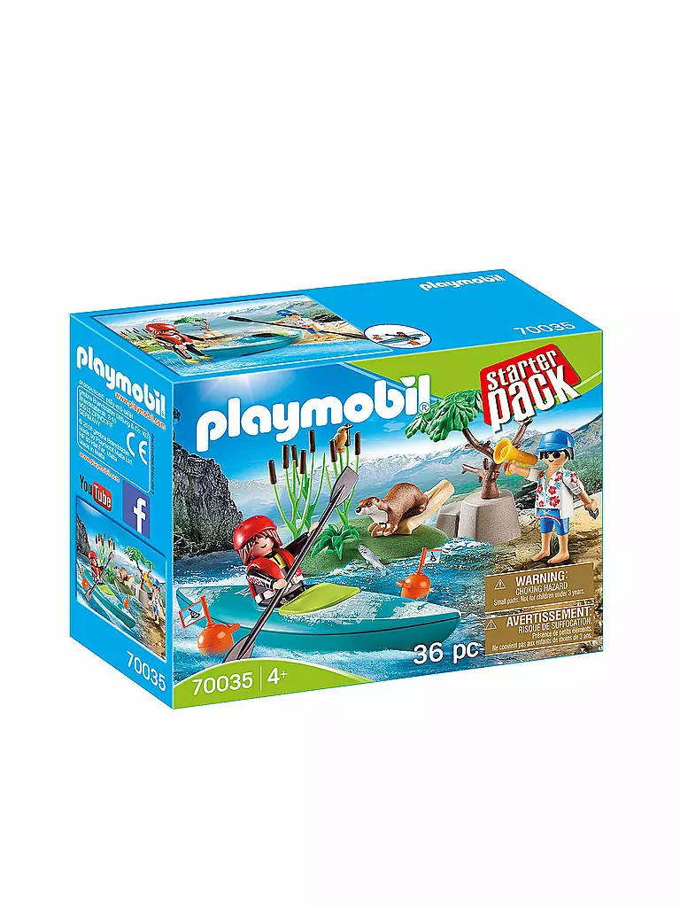 PLAYMOBIL | Starter-Pack Kanu Training 70035 | blau