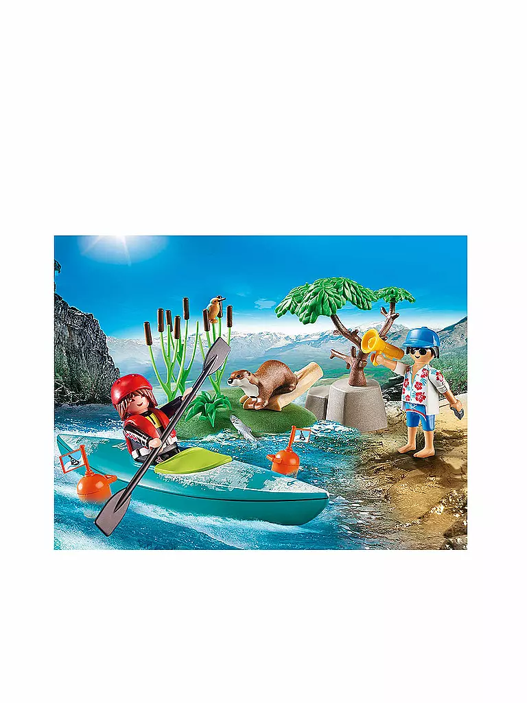 PLAYMOBIL | Starter-Pack Kanu Training 70035 | blau