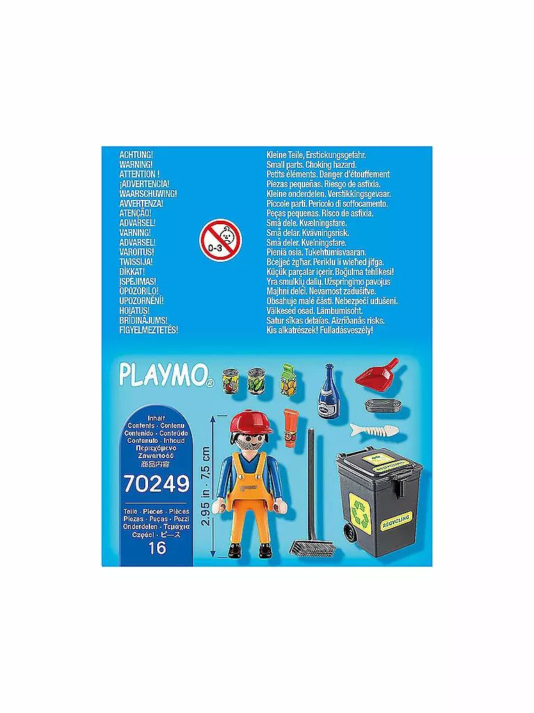 PLAYMOBIL | Strassenreiniger 70249 | keine Farbe