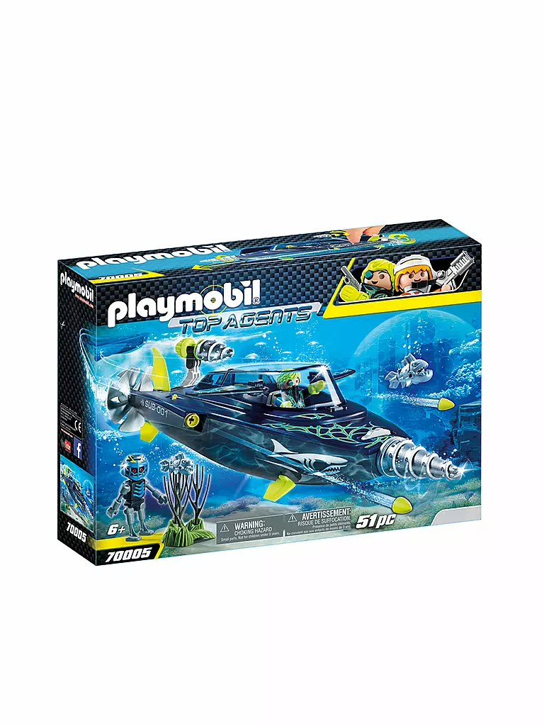 PLAYMOBIL | Team SHARK Drill Destroyer 70005 | transparent