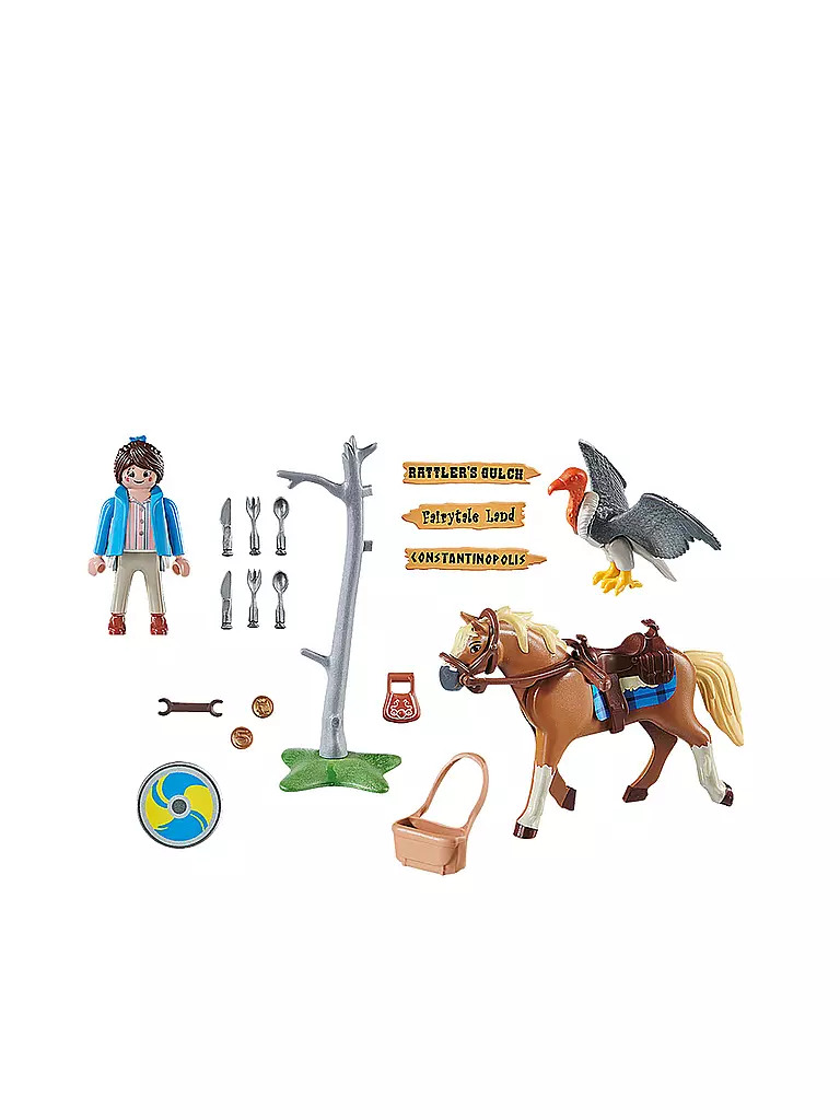PLAYMOBIL | THE MOVIE Marla mit Pferd 70072 | transparent