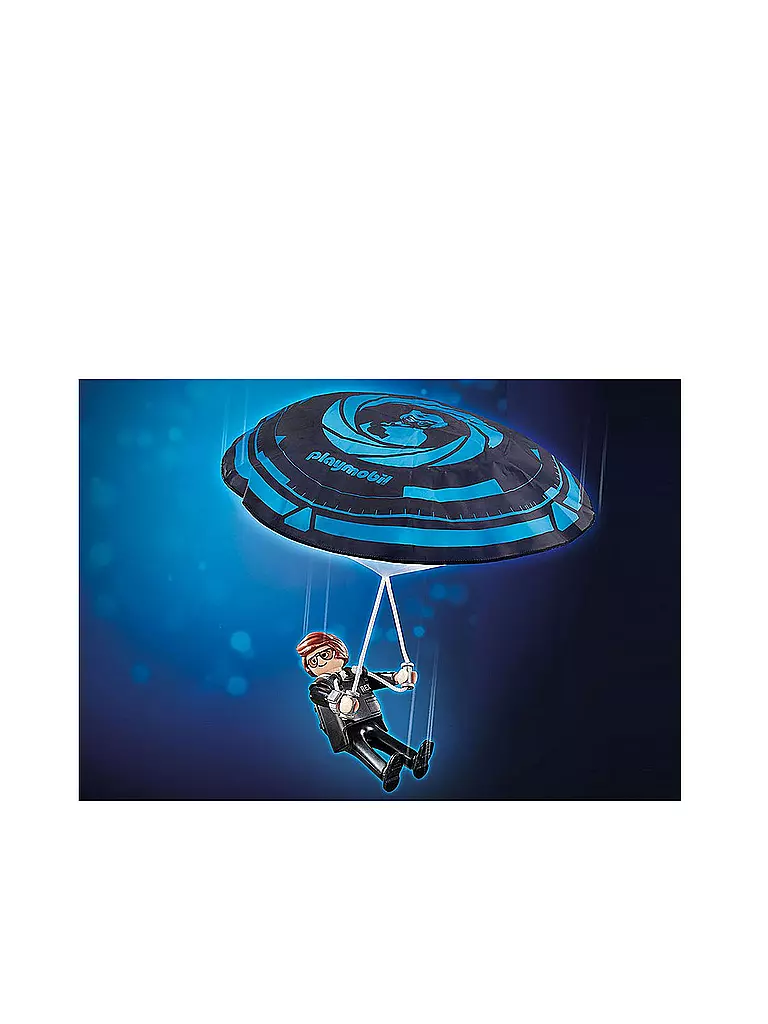 PLAYMOBIL | THE MOVIE Rex Dasher mit Fallschirm 70070 | transparent
