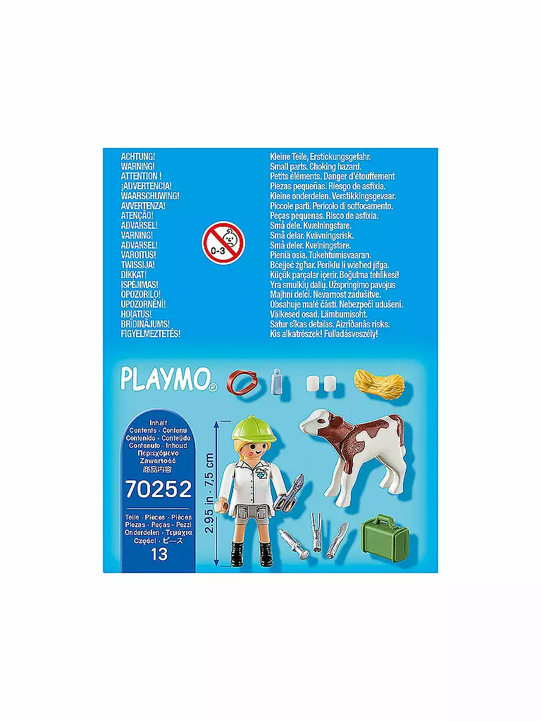 PLAYMOBIL | Tierärztin mit Kälbchen 70252 | keine Farbe