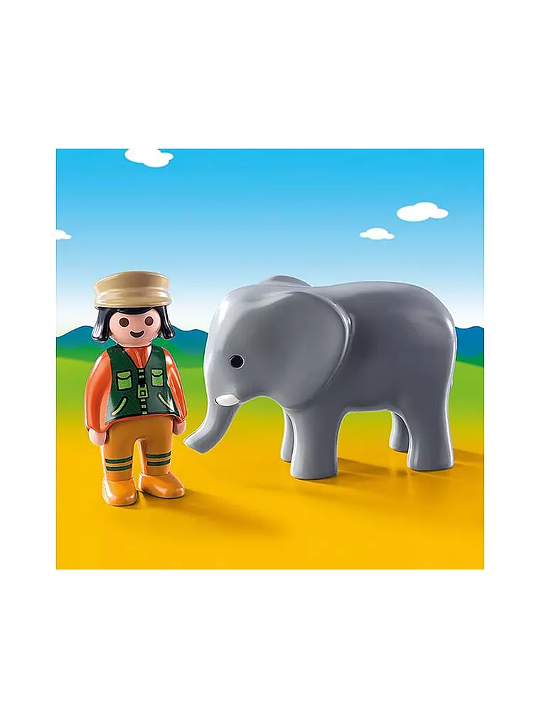 PLAYMOBIL | Tierpflegerin mit Elefant 9381 | keine Farbe