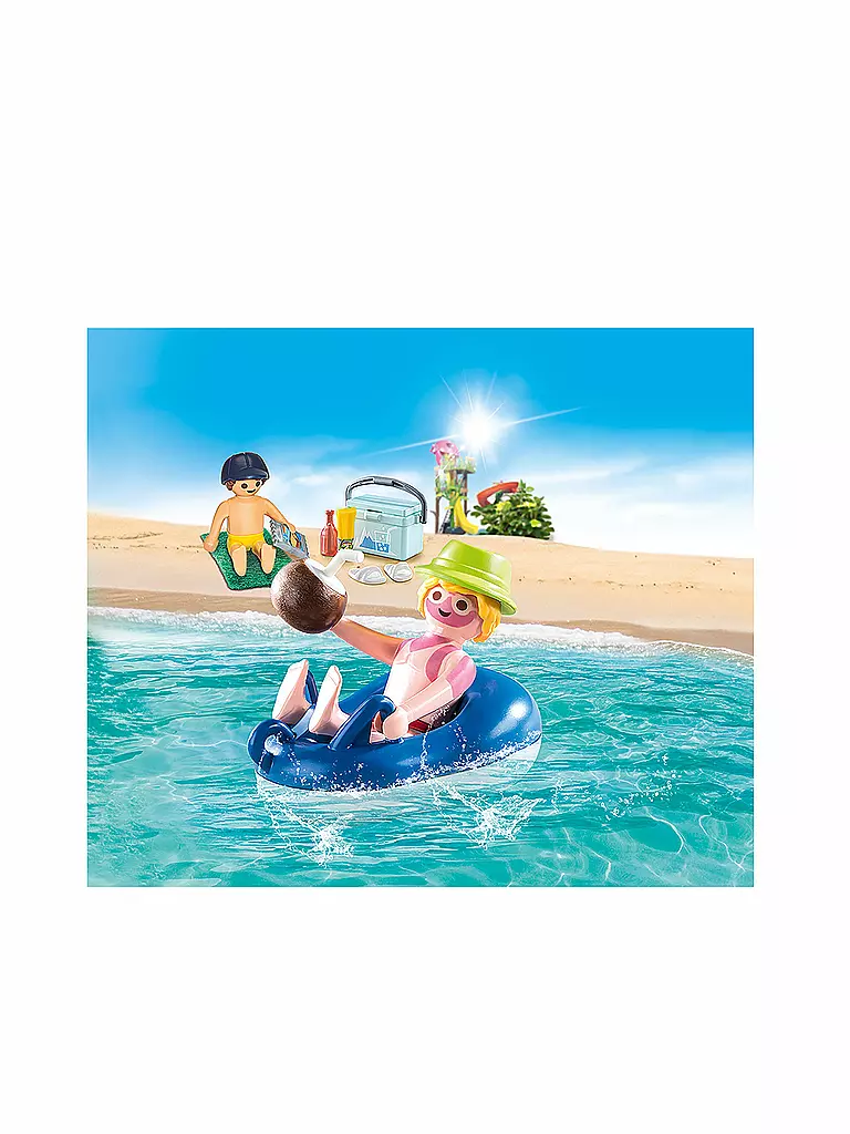 PLAYMOBIL | Tropischer Aqua Park - Badegast mit Schwimmreifen 70112 | keine Farbe