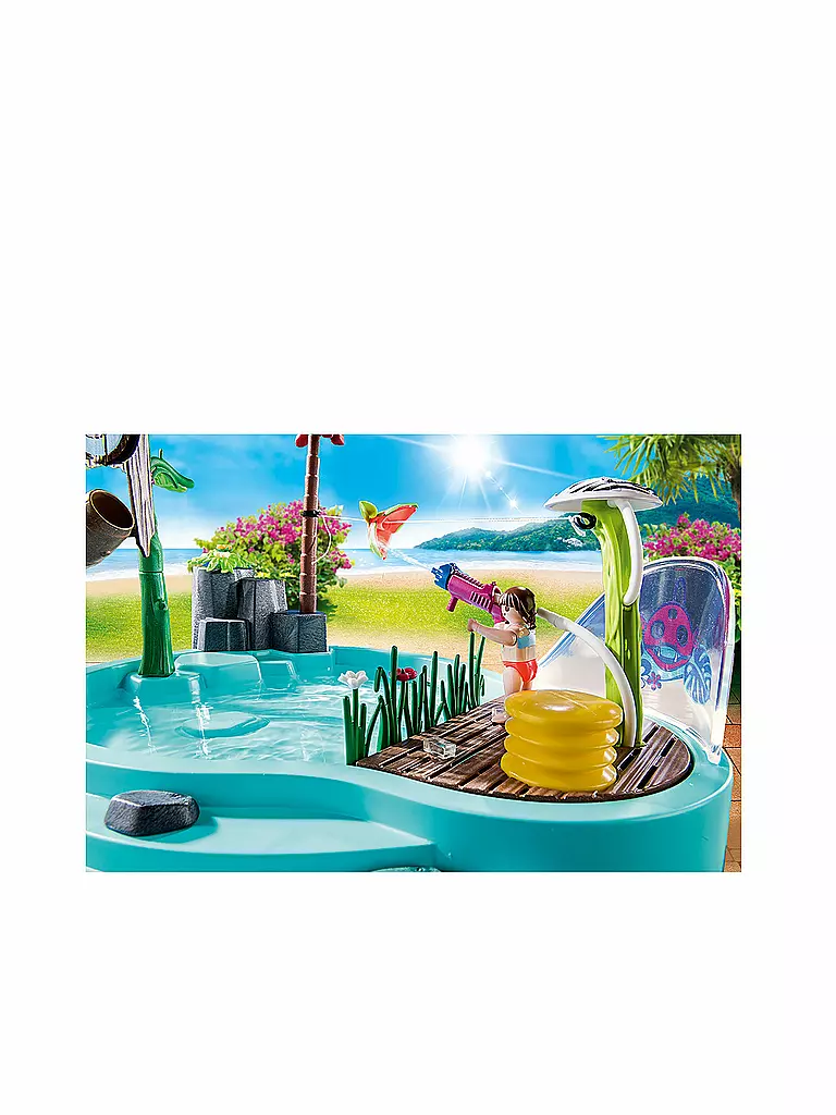 PLAYMOBIL | Tropischer Aqua Park - Spaßbecken mit Wasserspritze 70610 | keine Farbe