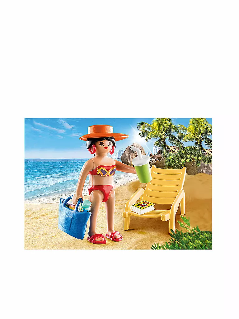 PLAYMOBIL | Urlauberin mit Liegestuhl 70300 | keine Farbe