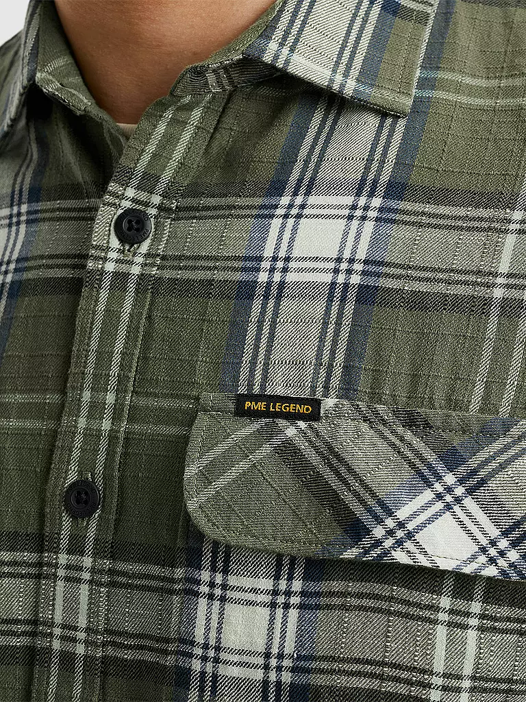 PME LEGEND | Hemd Regular Fit  | olive