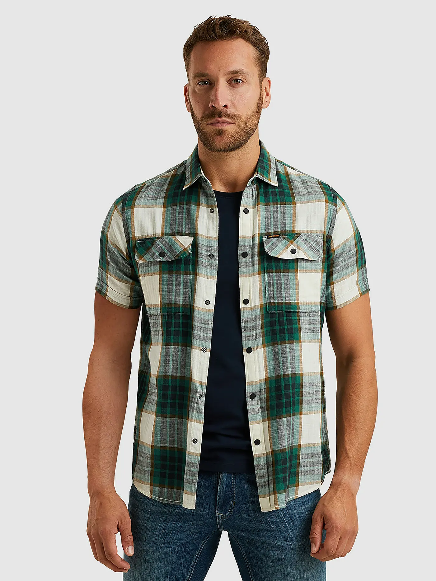 PME LEGEND | Hemd Slim Fit  | grün