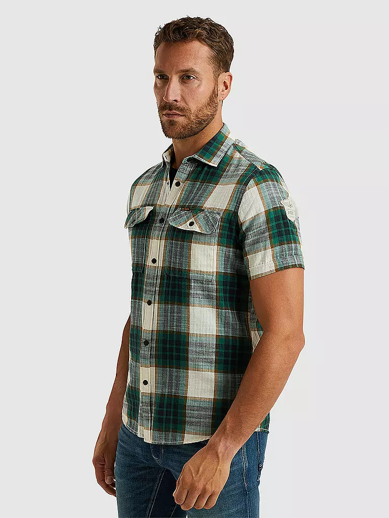 PME LEGEND | Hemd Slim Fit  | grün