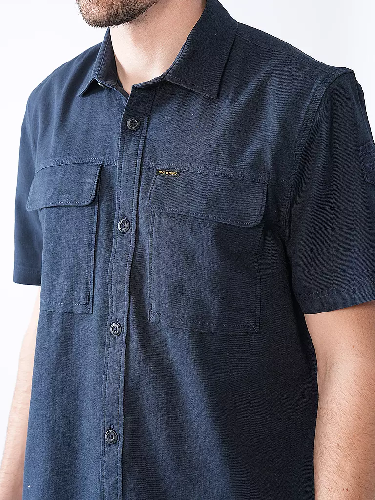PME LEGEND | Hemd Slim Fit  | dunkelblau