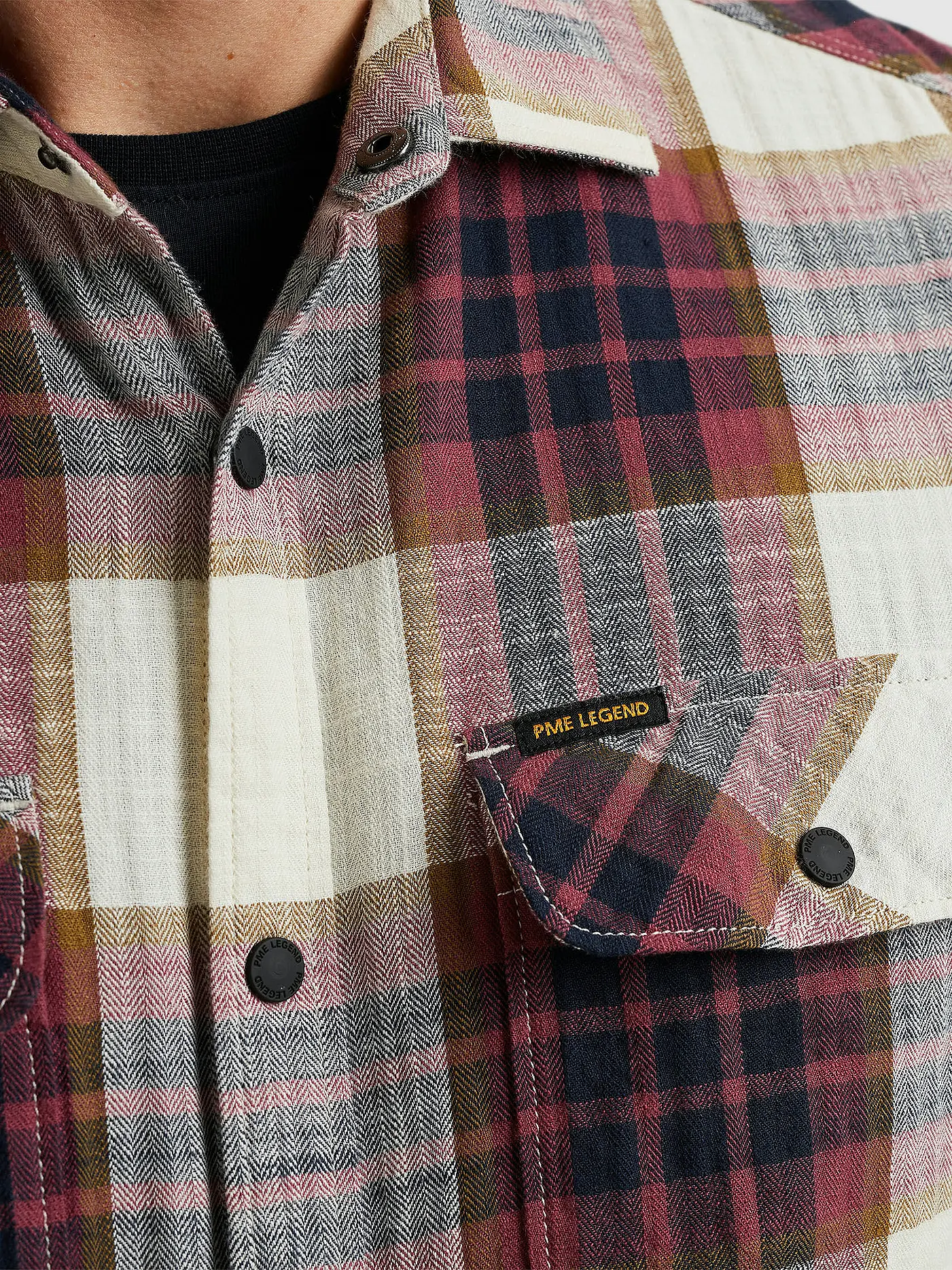 PME LEGEND | Hemd Slim Fit  | dunkelrot