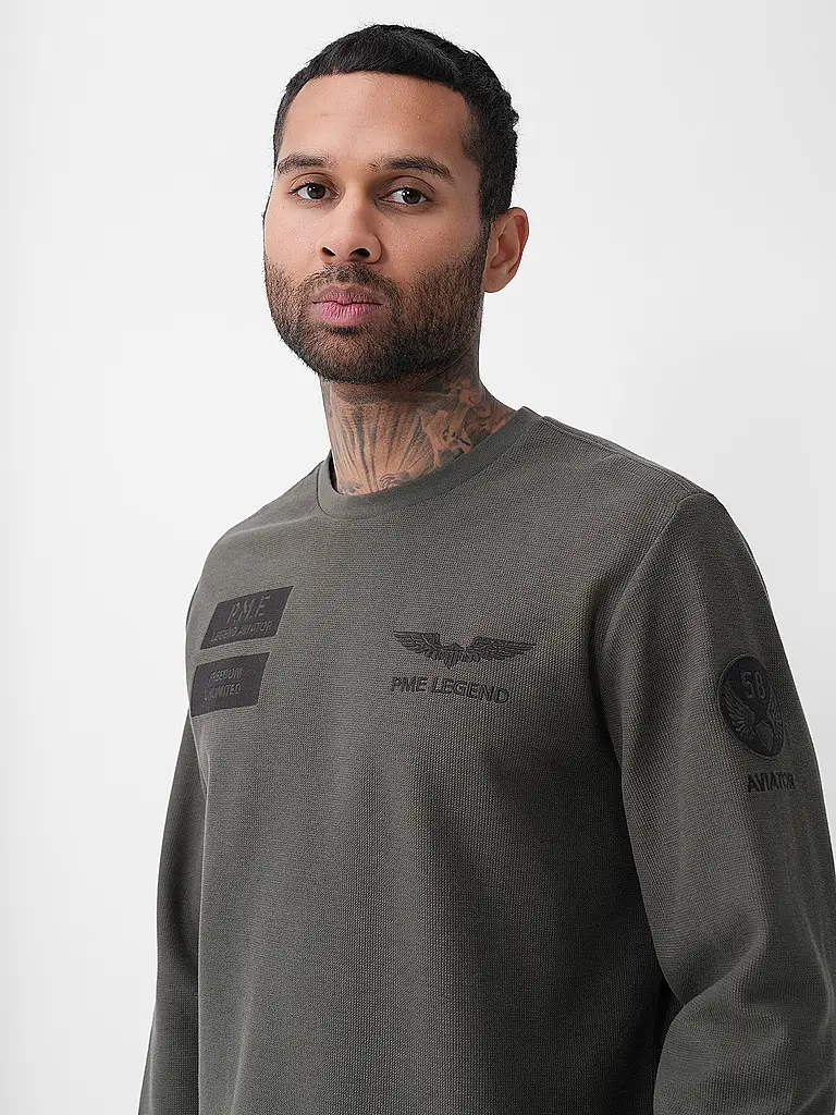 PME LEGEND | Langarmshirt  | Grau