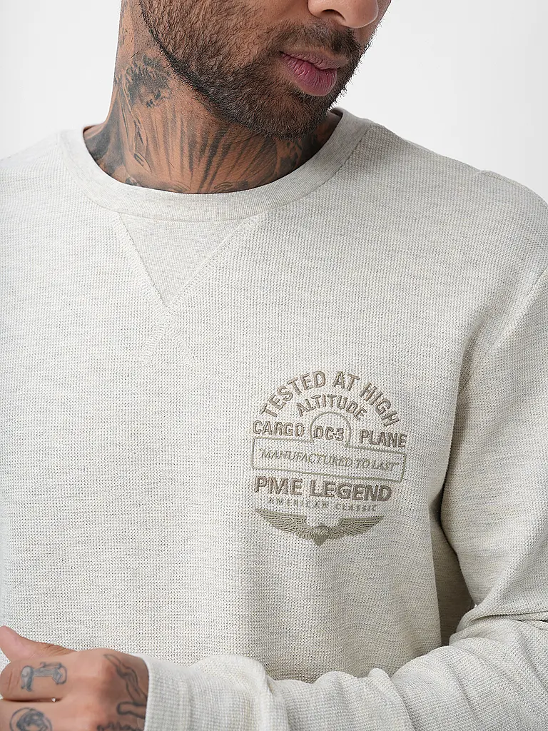 PME LEGEND | Langarmshirt  | Weiss