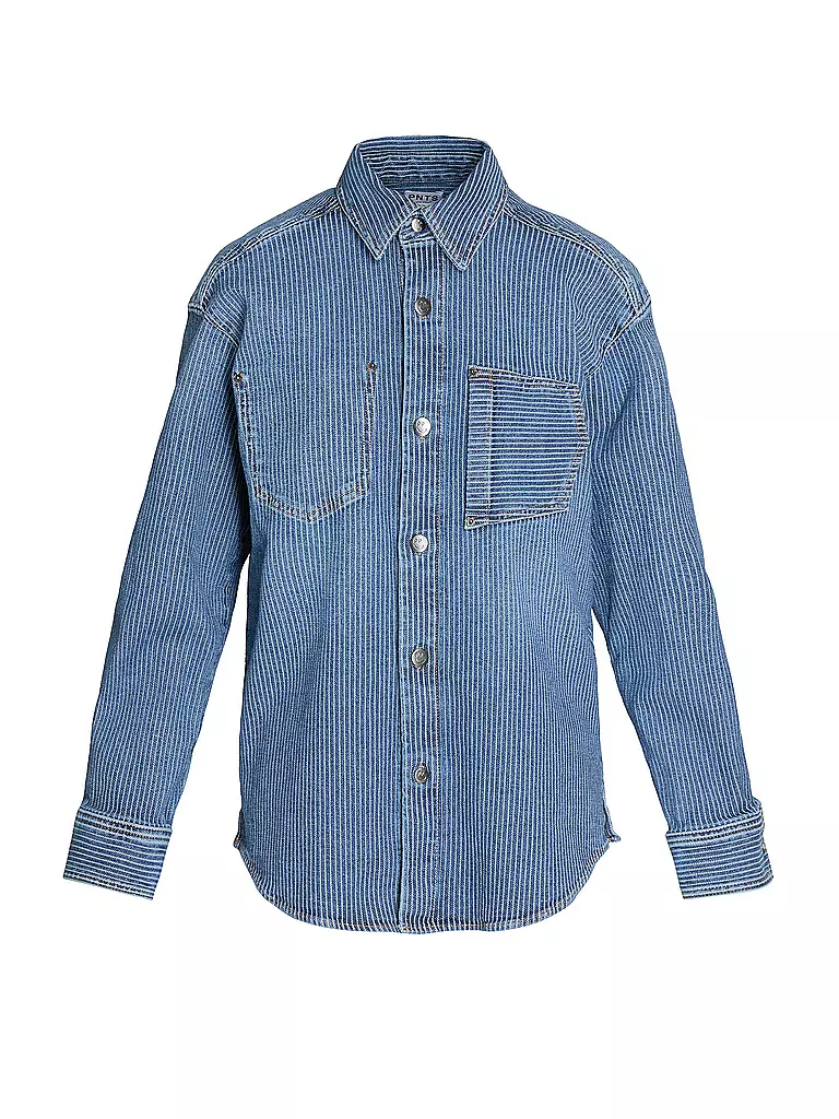 PNTS | Jeansbluse 27_THE SUIT UP | dunkelblau