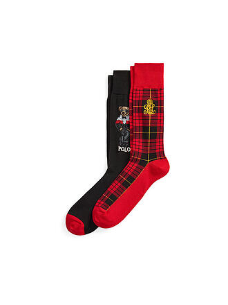 POLO RALPH LAUREN | Socken 2er Pkg. BÄRCHEN 43-46 black red
