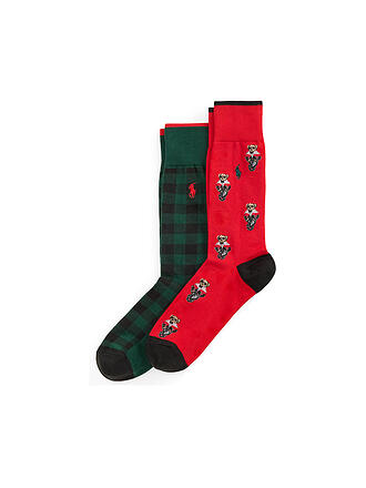 POLO RALPH LAUREN | Socken 2er Pkg. BÄRCHEN 43-46 red hunter