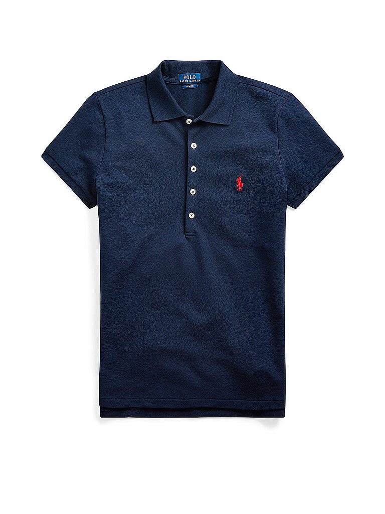 POLO RALPH LAUREN Poloshirt Slim Fit JULIE dunkelblau | M
