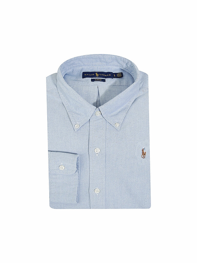 POLO RALPH LAUREN Hemd Slim Fit blau | XXL