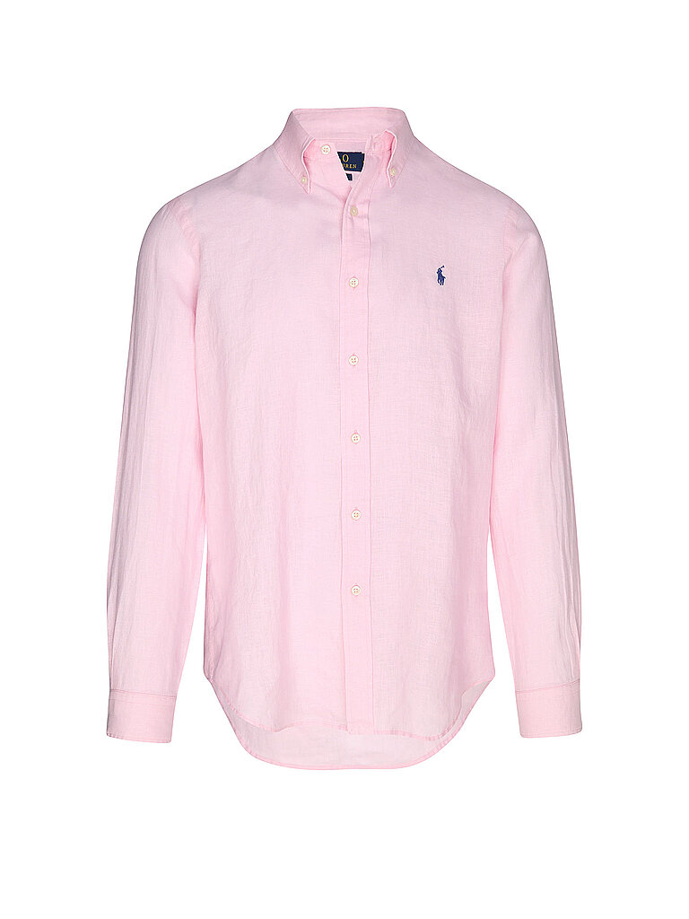 POLO RALPH LAUREN Leinenhemd Custom Fit rosa | M