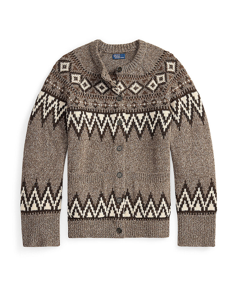 POLO RALPH LAUREN Strickjacke hellbraun | S