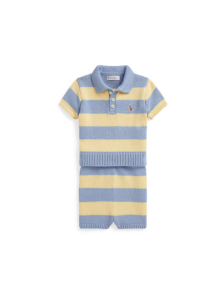 POLO RALPH LAUREN Baby Set Shirt mit Hose gelb | 68